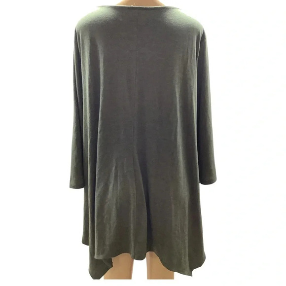 Naïf Olive Green 3/4 Sleeve Top Size 3X New with Tags - Picture 3 of 8